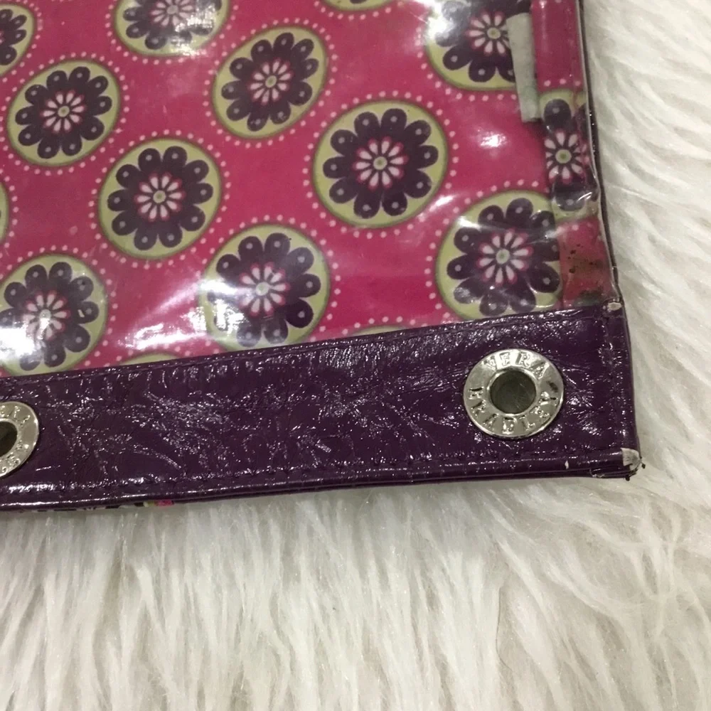Vera Bradley pink floral pencil bag